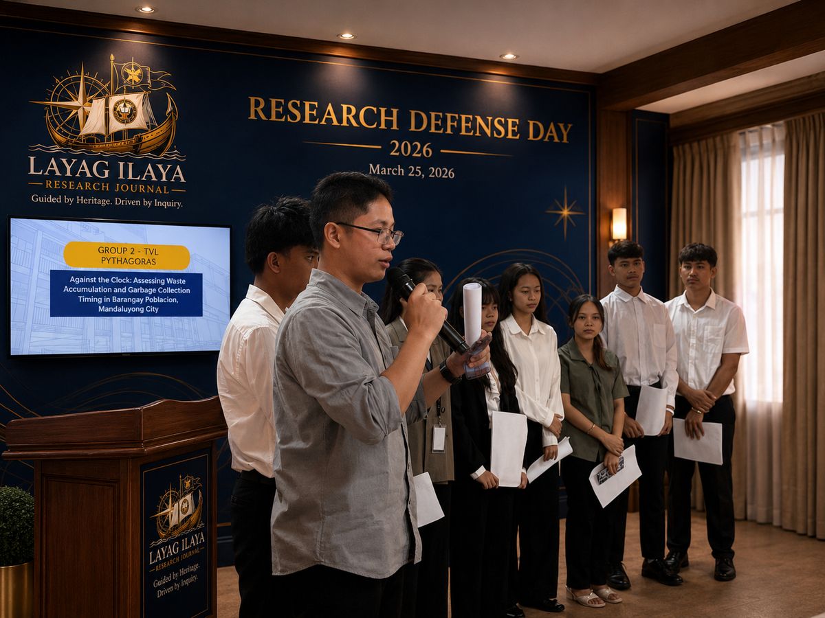 Group 2 defends “Against the Clock,” on waste-collection timing in Barangay Plainview
