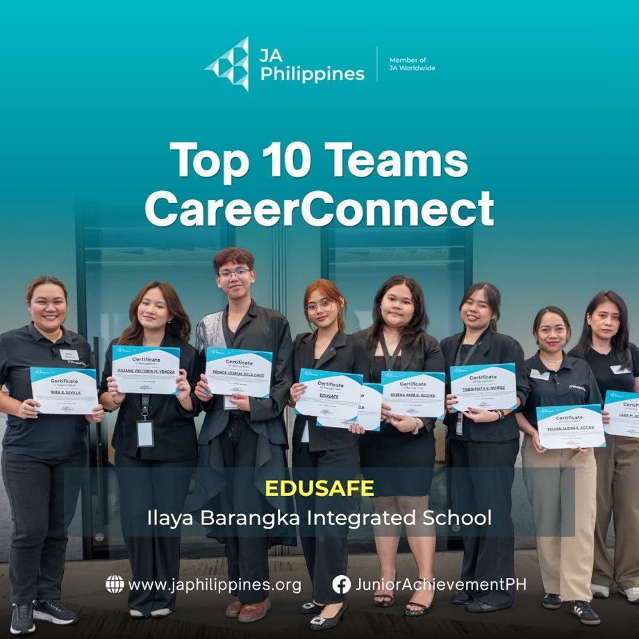 Team EduSafe with their Top 10 recognition
